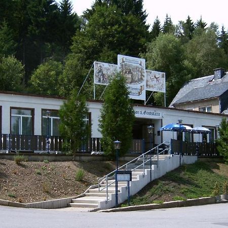 Pension Und Berggasthaus Kapellenstein Geyer Esterno foto