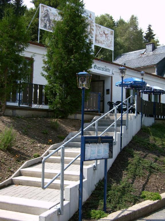 Pension Und Berggasthaus Kapellenstein Geyer Esterno foto